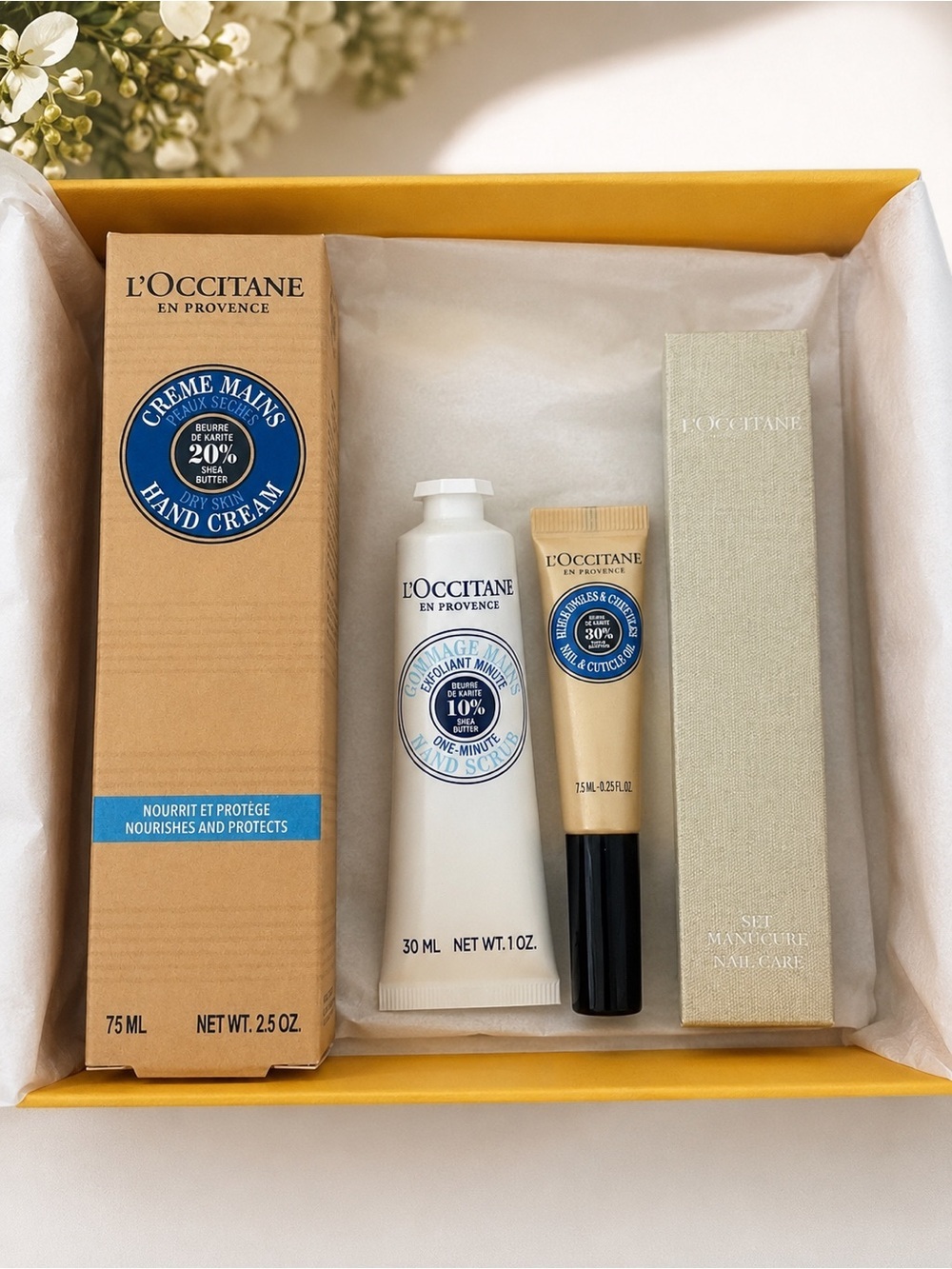 L'OCCITANE Hand & Nail Luxury Care Gift Set New in Box